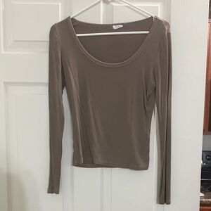 Cotton On Taupe Long Sleeve Top